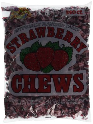 Albert&#39;s Fruit Chews - Strawberry Flavor 150 pounds (240 Candies)