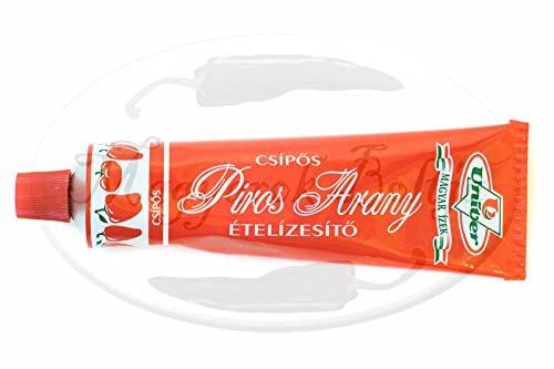 Authentic Univer Piros Arany Red Gold Hungarian Paprika Paste Hot 160g Set of 2