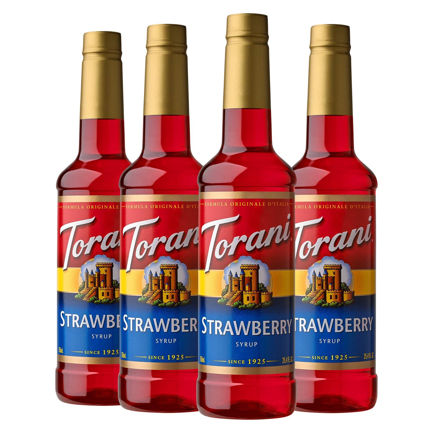 Torani Syrup, Strawberry, 25.4 Fl Oz (Pack of 4)