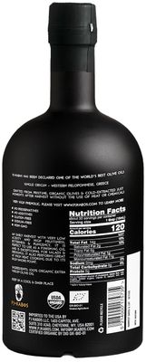 P.J. KABOS 2024/25 Harvest, Very High Phenolic (750mg/kg), USDA Organic Greek Extra Virgin Olive Oil, Kosher, Greece, Cold Extracted, 16.9 oz Bottle, "Family Reserve Organic - Robust"