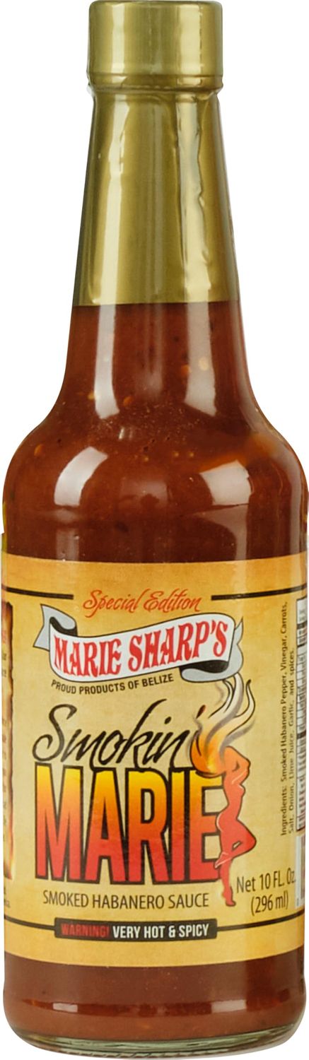 Marie Sharp&#39;s Smokin Marie Smoked Habanero Sauce, 10 oz