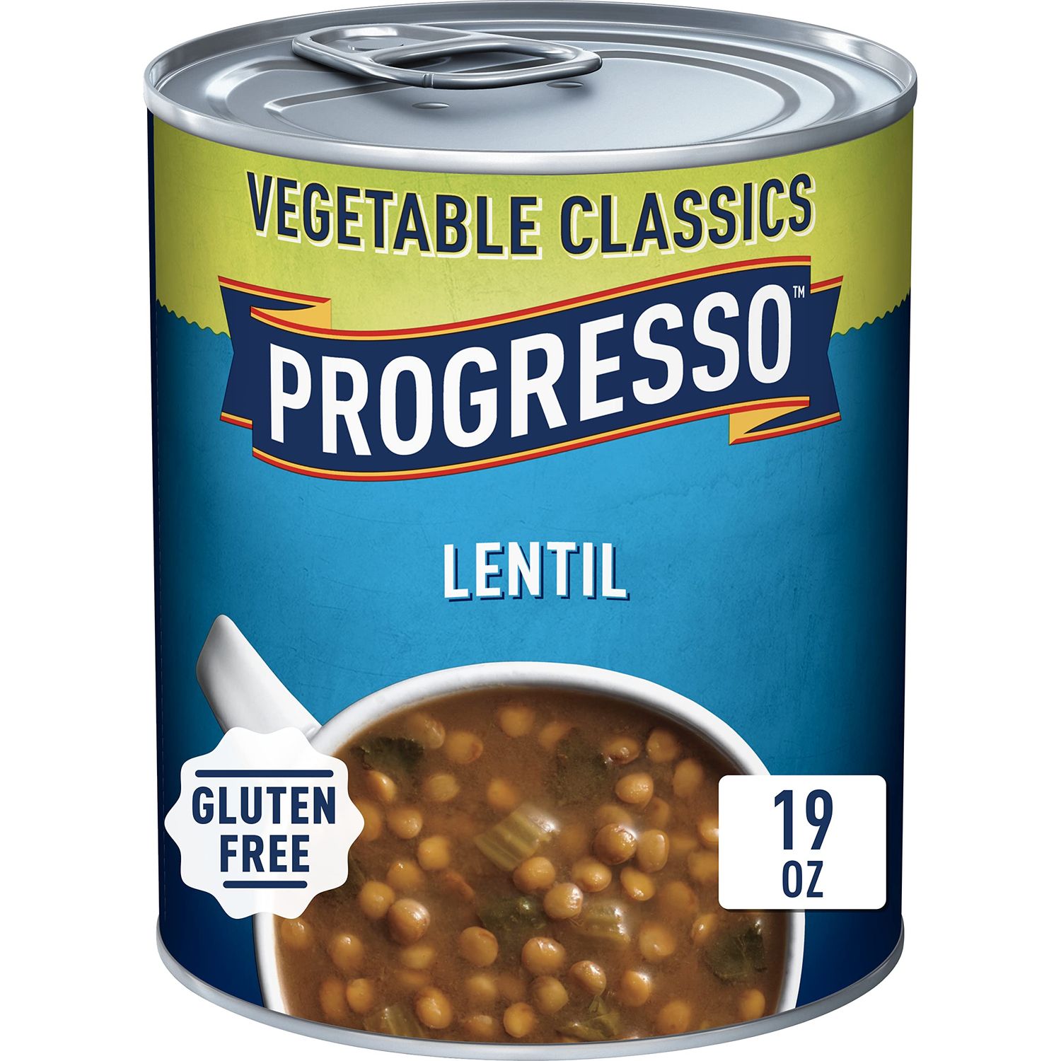 Progresso Lentil Soup, Vegetable Classics Canned Soup, Gluten Free, 19 oz