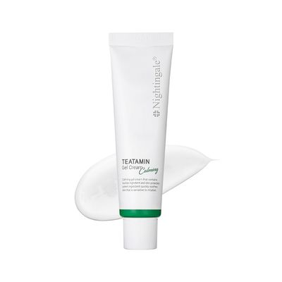 Nightingale TEATAMIN Calming Gel Cream, Redness Relief For Face, Moisturizer Face Cream, Soothing For Sensitive &amp; troubled Skin, with Tea Tree Complex &amp; Vitamin, Hypoallergenic, Korean Skin Care