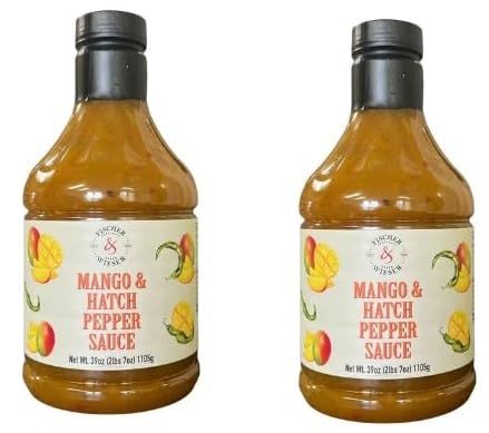 (2 bottles) Fischer &amp; Weiser Mango &amp; Hatch Pepper Sauce, 39 oz