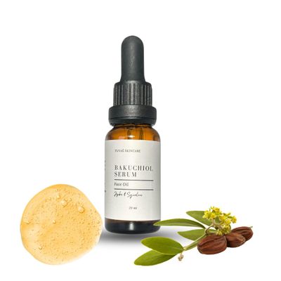 Yuva Skincare, 2% Bakuchiol Serum 20ml, Facial Serum Jojoba &amp; Squalene -Natural Retinol Alternative- Boost Collagen- Reduce Fine Lines and Wrinkles