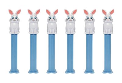 PEZ Easter Candy Dispensers - Set of 6 Easter Bunny PEZ Dispensers with Candy Refills Easter Gifts, Easter Party Favor, Easter Baskets