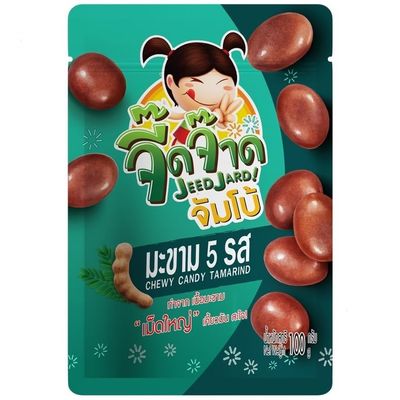 JeedJard 5 Tastes Tamarind Sweet &amp; Sour Chewy Candy, (Pack of 3), 10.58 Oz