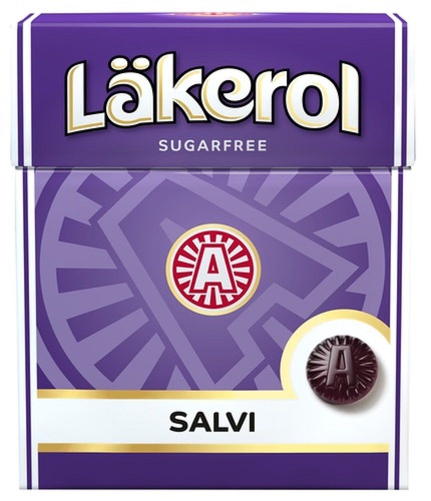 24 Boxes x 25g of Lkerol Salvi - Original - Swedish - Sugar Free - Salmiak - Licorice - Salmiac - Liquorice - Pastilles - Lozenges - Drops - Dragees - Candies - Sweets