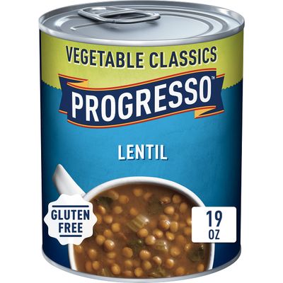 Progresso Lentil Soup, Vegetable Classics Canned Soup, Gluten Free, 19 oz