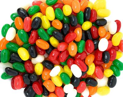 SweetGourmet Spice-Flavored Jumbo Jelly Beans, 7 Classic Flavors Candy Mix, 1 Pound