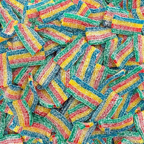 SourZap Sour Belts 8-Ounce Pack Bite-Size Gummy Candy Assorted Fruit Flavors
