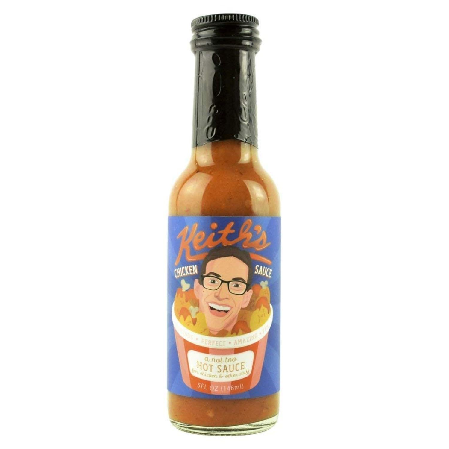 Keith&#39;s Chicken Sauce by Heatonist, Hot Sauce Made with Natural Ingredients: Serrano Peppers, Ranch &amp; Vermont Maple Syrup, 5 fl oz Bottle (1-Pack)