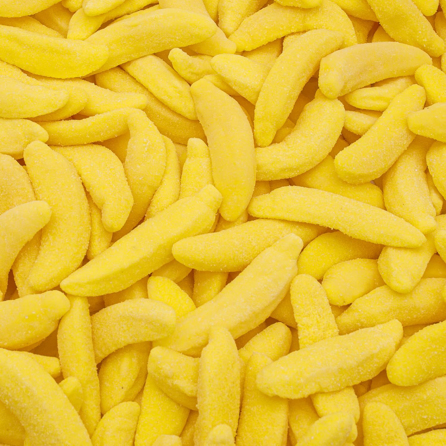 Guatemalan Banana Candy 3 lb - Gelatin Based Gummies, Perfectly Chewy, Gummy Candy Bulk in Resealable Bag, Light Sugar Coating