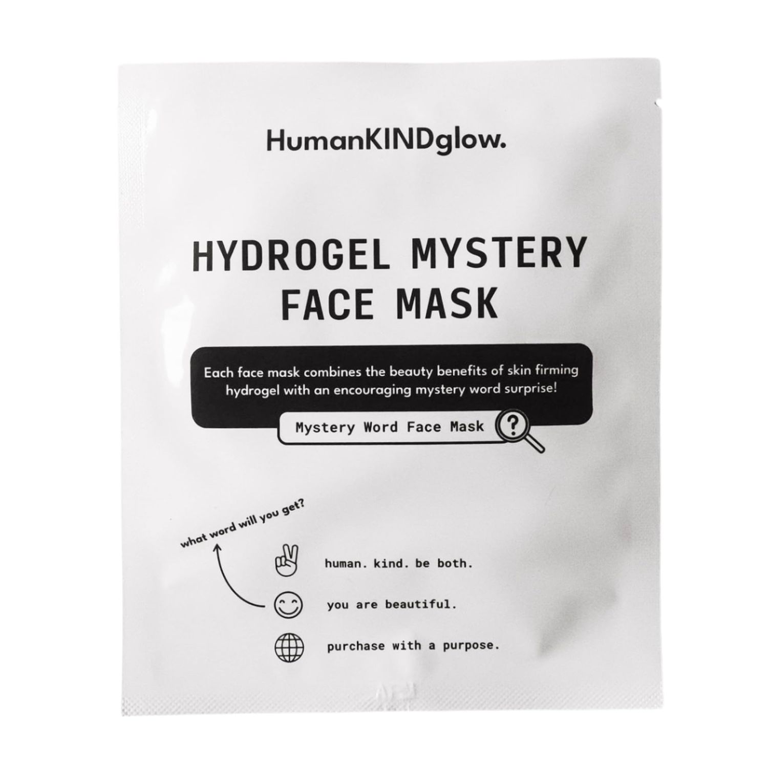 Hydrogel Mystery Affirmation Mask - for deep hydration, Repair &amp; Skin Firming - Luxurious Korean Beauty for short use or an overnight treatment radiant glow, , Deep Hydration (Single Pack or 5 pack)