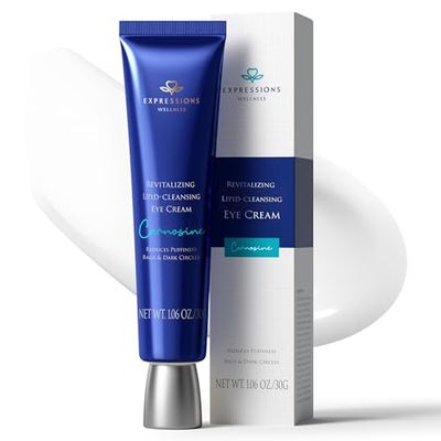 EXPRESSIONS WELLNESS Caffeine Eye Cream for Dark Circles, Retinol Eye Cream for Puffiness and Bags Under Eyes Hydrating, Firming with Niacinamide, Peptides, Korean Skin Care, Vegan - 1.06 oz
