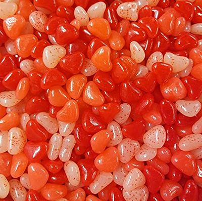 JollyRanchorJelly Easter Jelly Bean Hearts, Aprox 130 pcs in bag Jellies, Resealable Bag Easter basket Stuffer