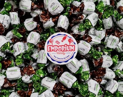 Chocolate Filled Mint Hard Candy - 2 lbs of Decadent Creamy Chocolate Filled Icy Mint Coolness Individually Wrapped Candies
