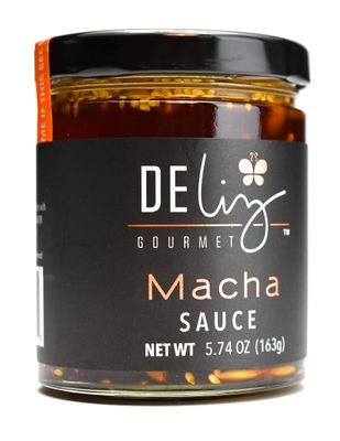 Deliz Gourmet Macha Sauce, Oil-based combination dried chillies, pumpkin seeds and sesame seeds, 8 oz.