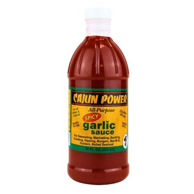 Cajun Power All-Purpose Spicy Garlic Sauce 16 ounce