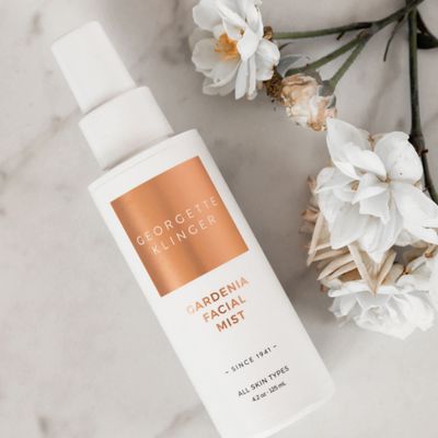 Georgette Klinger Gardenia Facial Mist - Collagen-Infused Face Spray, Long-Lasting Makeup, Hydration for Dewy and Smooth Skin, Anti Aging for All Skin Types- 4.2 oz