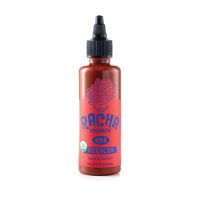 Organic Sriracha Sauce by Racha Organics - Organic Chili Pepper Sauce MILD - Certified Organic - Plant-Based - Gluten Free - Non-GMO - Grown in Thailand - 10 oz