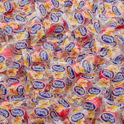 TONGUE TORCHERS Fireball Candy 2 lb - in Bulk Resealable Bag, Hot &amp; Spicy Cinnamon Hard Candy, Individually Wrapped