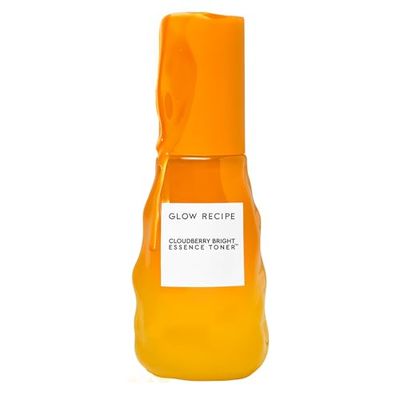 Glow Recipe Cloudberry Brightening Toner Essence Skincare - CoQ10 Face Toner to Strengthen Skin Barrier Hydrating Rice Water, Vitamin C, E &amp; 5% Glycerin to Soften &amp; Even Skin Tone - Travel (30 ml)
