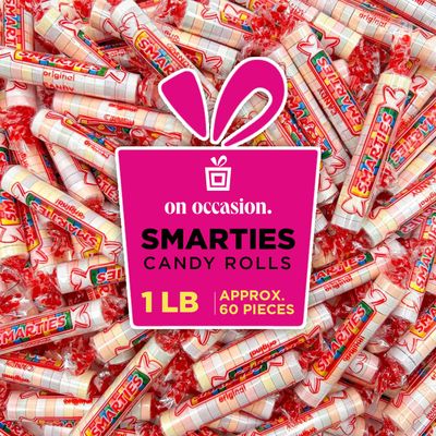 Smarties Candy Rolls - 1 lbs. Hard Candy Bulk - Six Flavors Variety Pack - Gluten Free Easter Candy - Individually Wrapped Assortment For Goodie Bags, Party Favors