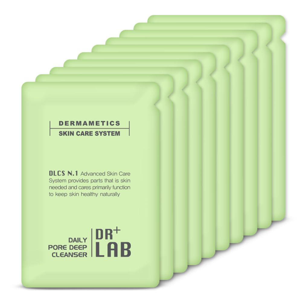 DRLAB Daily Pore Deep Cleanser 0.34 fl oz /10ml Rich and Cream Foam Cleansing Hydrating Face Wash Korean Skincare