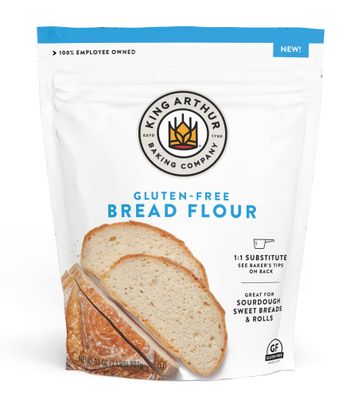 King Arthur Gluten Free Bread Flour: 1:1 Replacement for Yeasted Recipes - 2 lbs of Premium GF Flour for Artisan Boules, Bagels, Cinnamon Rolls &amp; Burger Buns - Sorghum &amp; Xanthan Gum