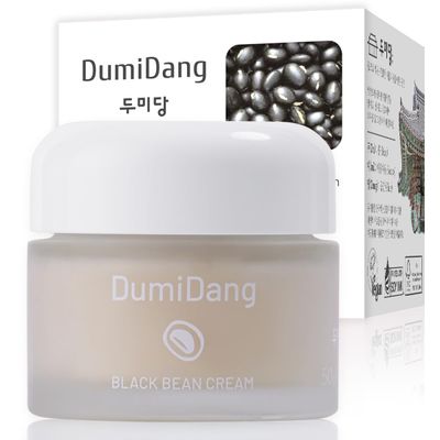 DumiDang Black Bean Cream - Korean Traditional Vegan Skincare Formula, Anti-Aging and Collagen boosting with Fermented Black Bean Extract, vegetable collagen and adenosine liposomes, 50g 1.76oz.