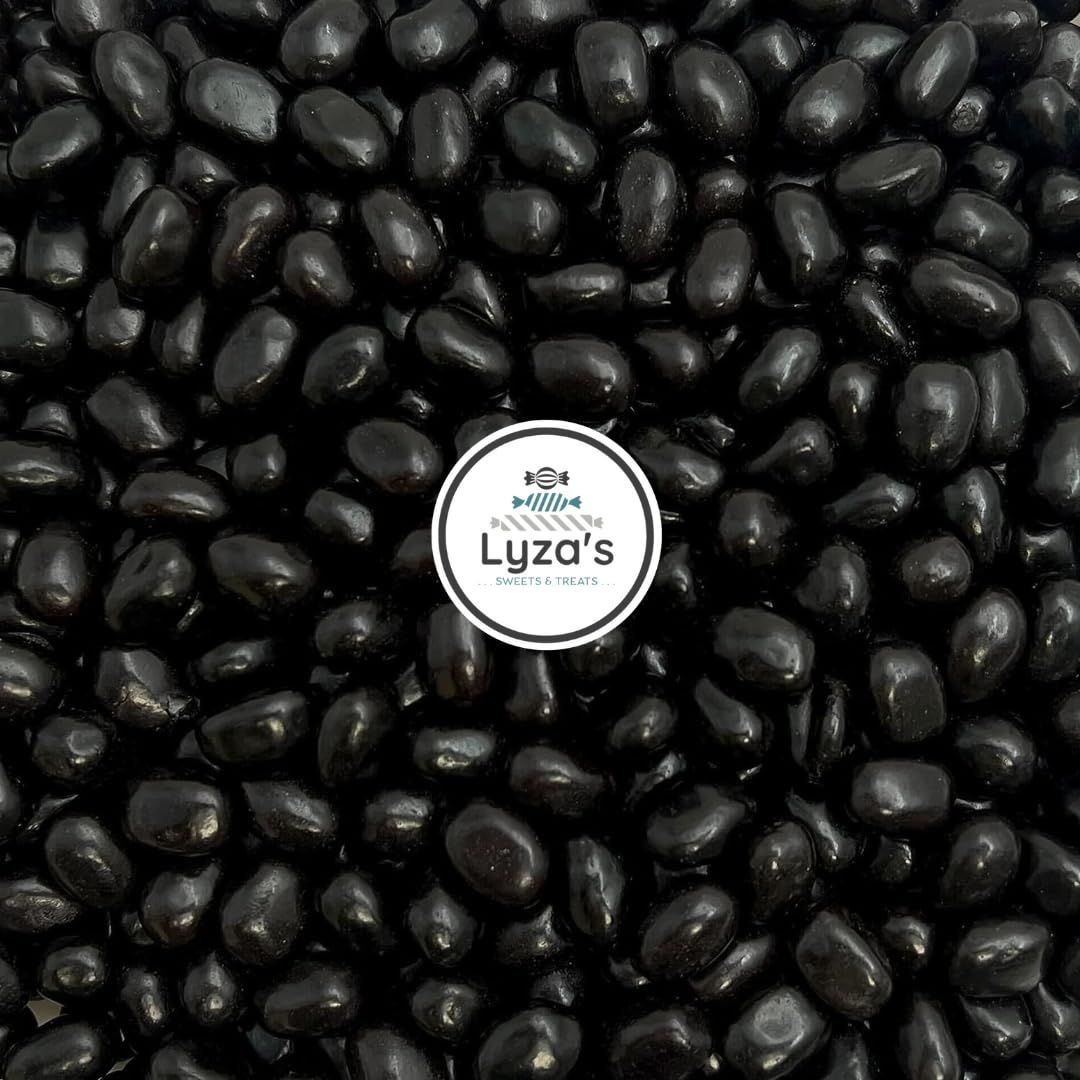 Just Born Black Licorice Flavored Black Jelly Beans Gift - 5 LB Bag By Lyza&#39;s Sweets &amp; Treats