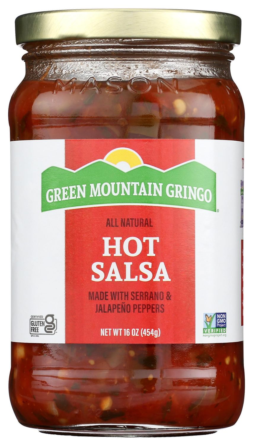 Green Mountain Gringo Hot Salsa, 16 Ounces