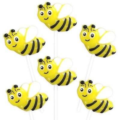 Bee Candy - 24 Lollipops Individually Wrapped - Lemon Flavored Suckers