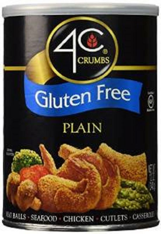 4C Premium Gluten Free Bread Crumbs, Plain 1 Pack, Regular &amp; Gluten Free, Flavorful Crispy Crunchy, Value Pack