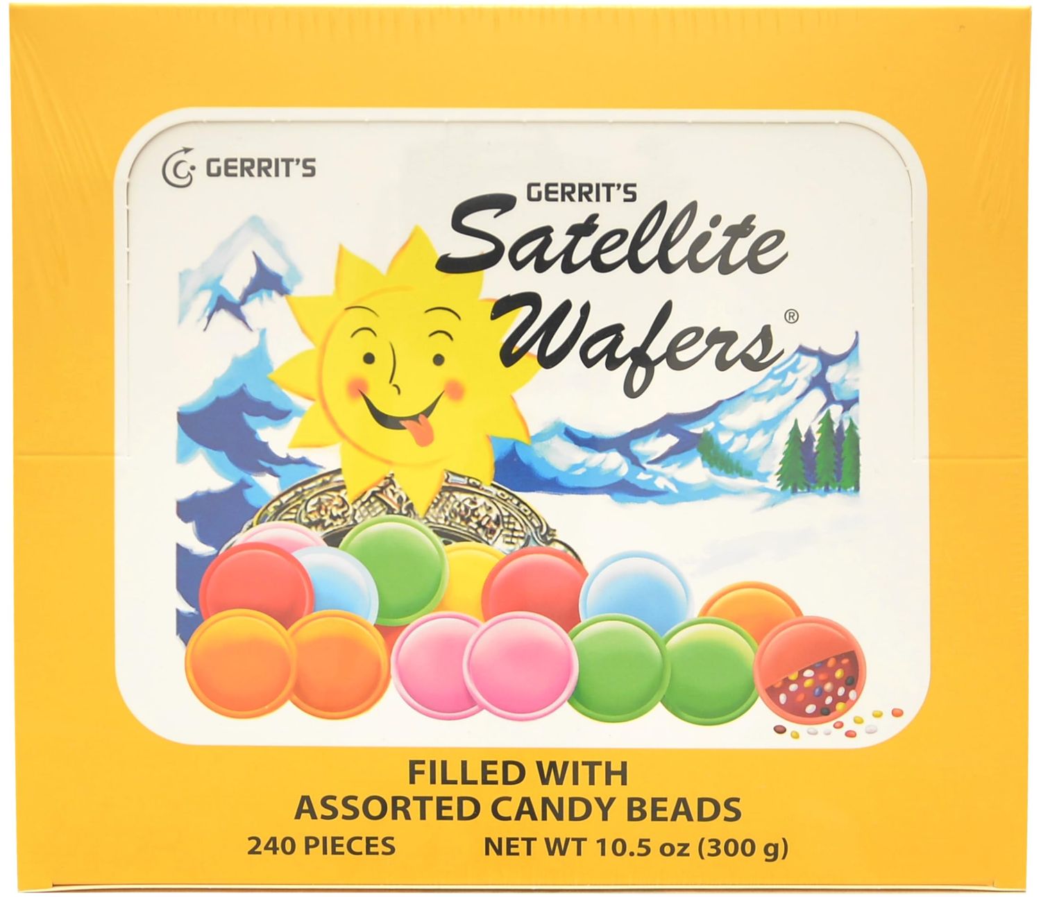 Gerrit&#39;s Satellite Wafers 240count (filled with candy beads)