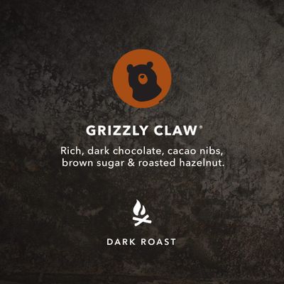 Kicking Horse Coffee, Grizzly Claw, Dark Roast, Ground, 10 oz - Certified Organic, Fairtrade, Kosher Coffee