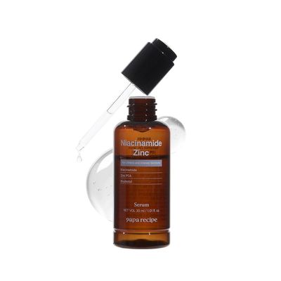 Papa Recipe Niacinamide Zinc Serum, Hydrating Facial Serum for Uneven Skin Tone &amp; Dull Skin, 30ml/2.3oz, Korean Skincare