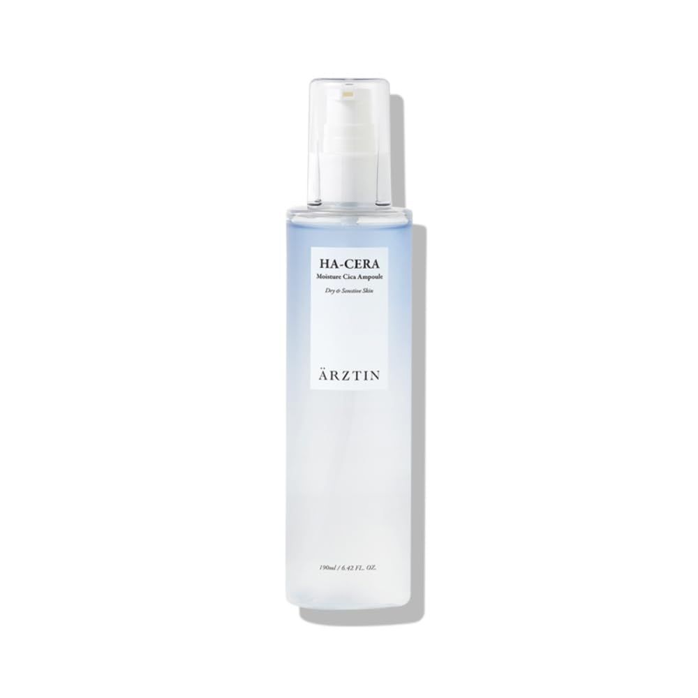 HA-CERA Moisture Ampoule, 6.42 fl oz, Calming Deep Moisturizing Serum with CICA Ceramide Hydrolyzed Hyaluronic Acid