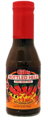 Gib&#39;s Bottled Hell&quot;MO Hotter&quot; Hot Pepper Sauce - 12 OZ