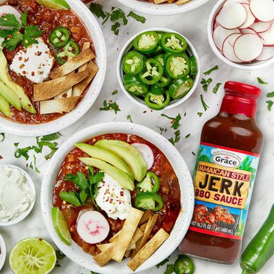 Grace Jamaican Style Jerk BBQ 16oz - 2 Pack Jamaican Jerk Seasoning, Marinade &amp; Dipping Sauce - Best Hot Barbecue Sauce -