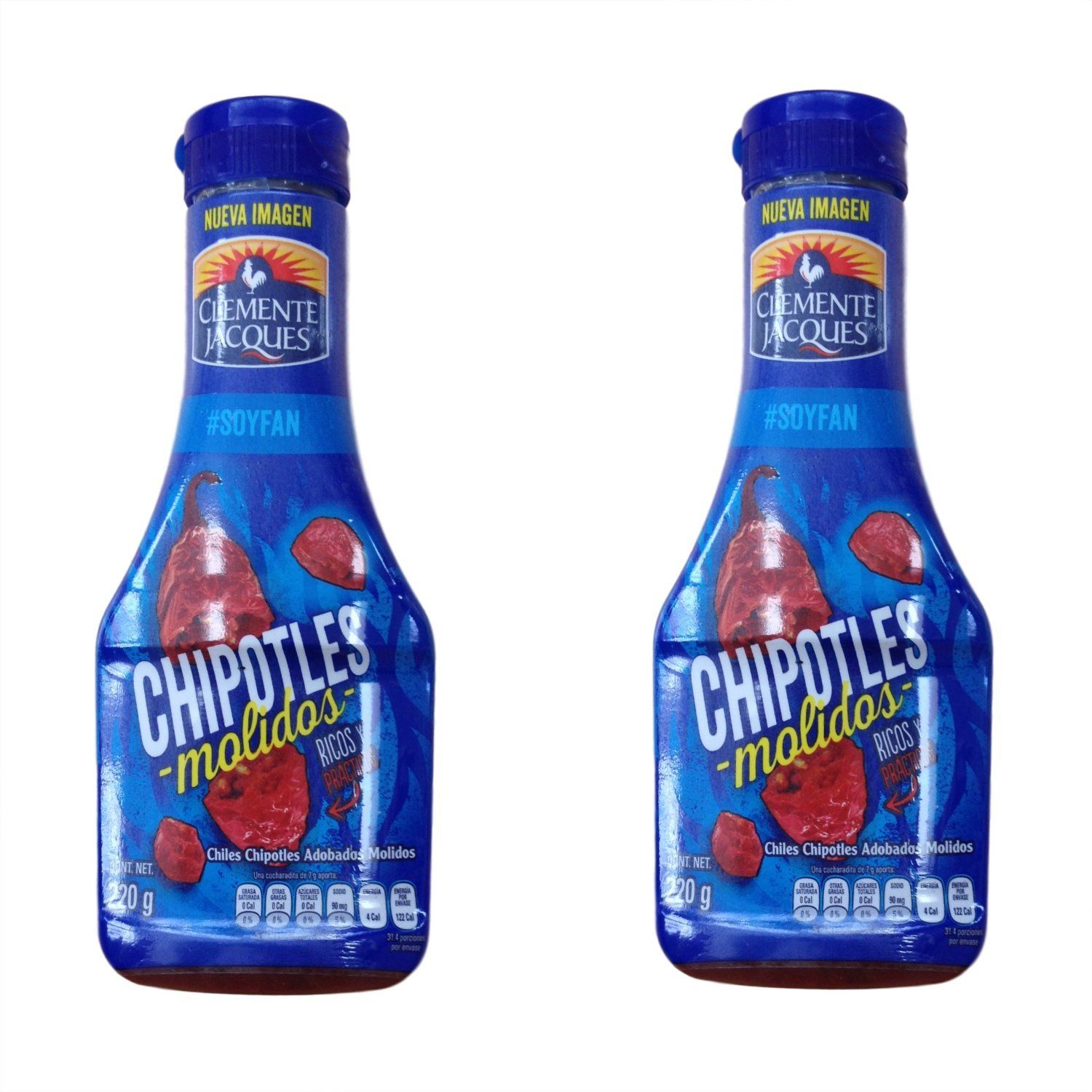 Chiles Chipotles Relish Molidos Adobados Clemente Jacques - Chipotle Peppers minced in Adobo sauce 7.7 oz Clemente Jacques (Pack of 2)