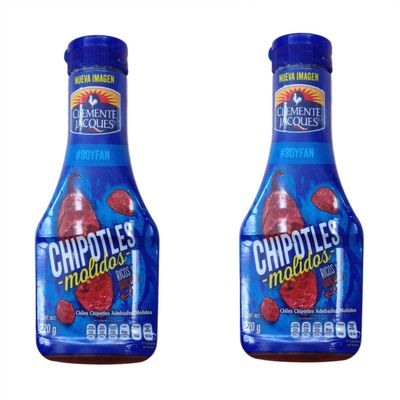 Chiles Chipotles Relish Molidos Adobados Clemente Jacques - Chipotle Peppers minced in Adobo sauce 7.7 oz Clemente Jacques (Pack of 2)