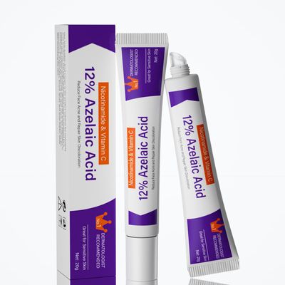 Azelaic Acid 12% Serum for Acne &amp; Redness Relief - Niacinamide Facial Serum to Reduce Pimples, Blackheads, Scars &amp; Oily Skin - Brightening Azelaic Acid Cream for Clear, Balanced Skin (1PCS)