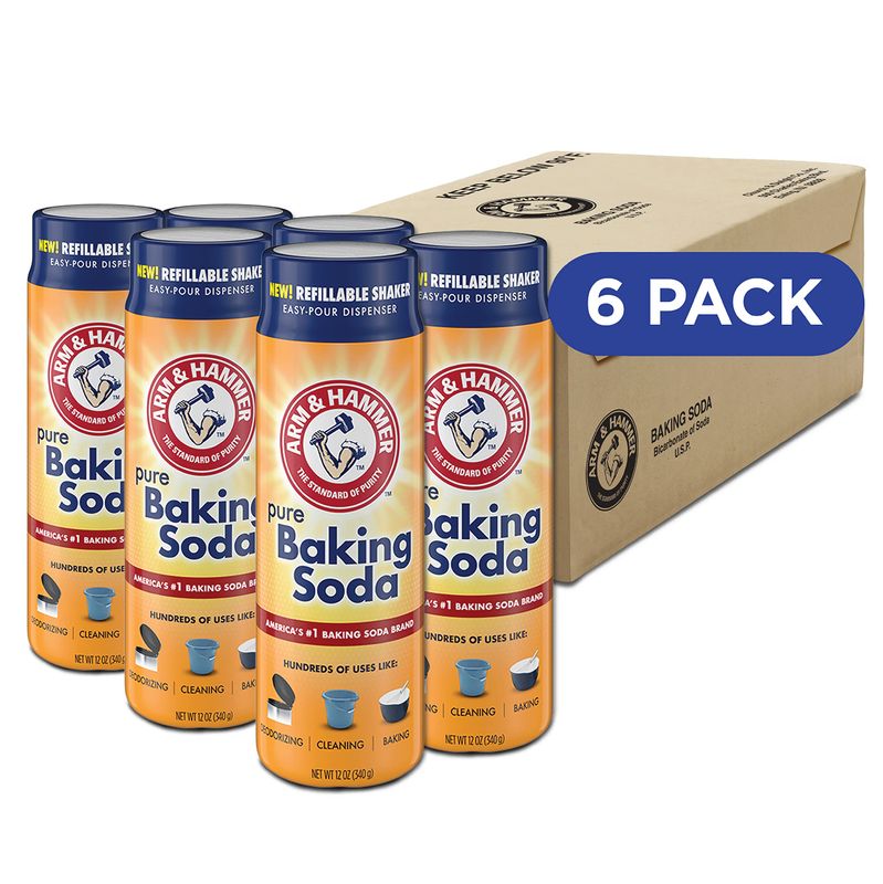 Arm &amp; Hammer Pure Baking Soda Shaker - 12 Oz - (Pack of 6)