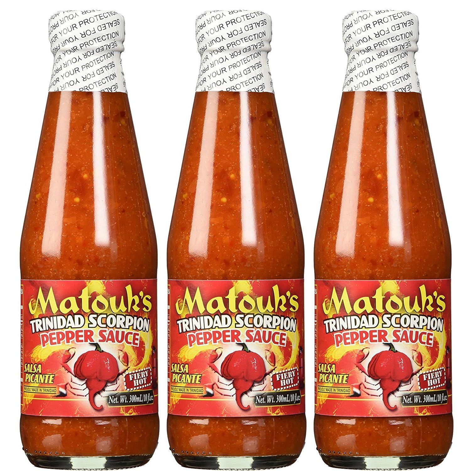 Matouk&#39;s Trinidad Scorpion Pepper Sauce (Pack of 3)