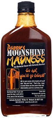 BOURBON Q Bbq Sauce Pappys Moon Shine Madness, 12.7 OZ