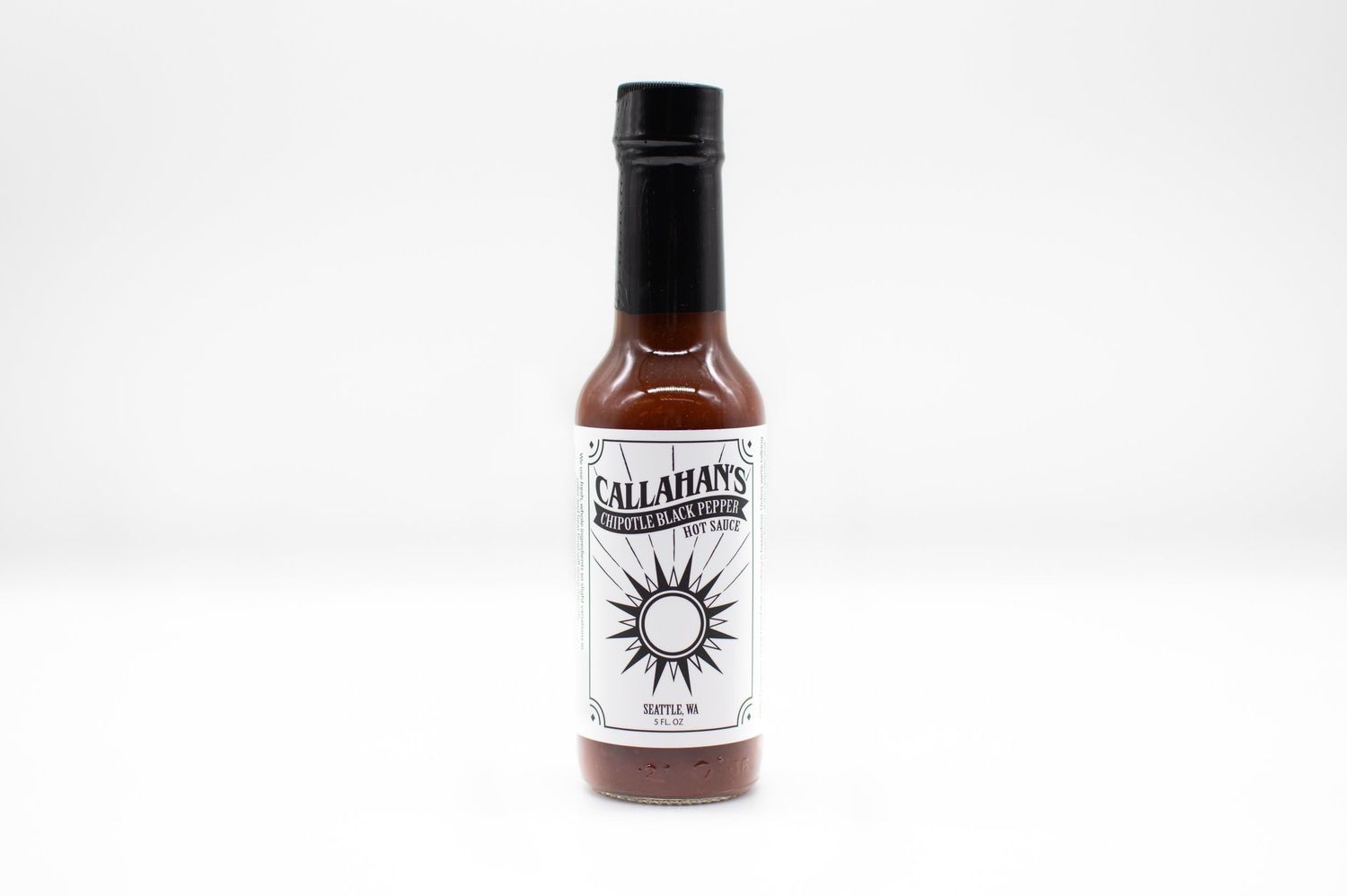 Callahan&#39;s Hot Sauces, Including 5oz Black Pepper Chipotle, 5oz Original Habanero, 5oz Poblano Green, 5oz Ghost Pepper, 2oz Hot Sauce Gift box, and 5oz Hot Sauce Gift Box (CHIPOTLE PEPPER)