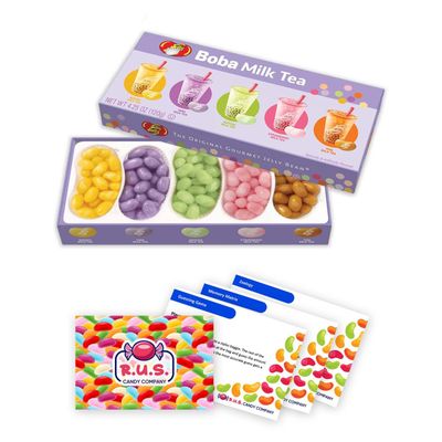 Jelly Belly Boba Milk Tea Candy Jelly Beans Gift Box 3 R.U.S. Candy Cards (Boba Milk Tea)