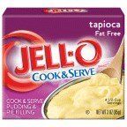 Jell-O, Cook &amp; Serve, Tapioca Pudding &amp; Pie Filling, 3oz Box (Pack of 4)